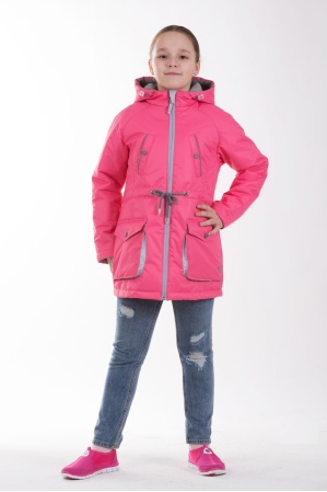 картинка Детская куртка-парка для девочки весна/осень КМ-005 (розовый) от магазина ООО «СПОРТЛИНК»