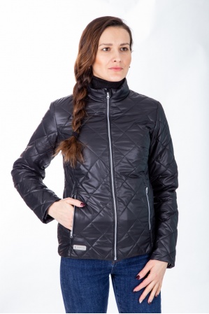 картинка М-44 Куртка демисезонная женская  (черный) от магазина ООО «СПОРТЛИНК»