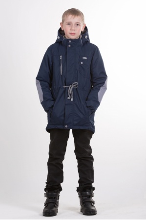 картинка Детская куртка-парка для мальчика весна/осень КМ-002 (синий) от магазина ООО «СПОРТЛИНК»