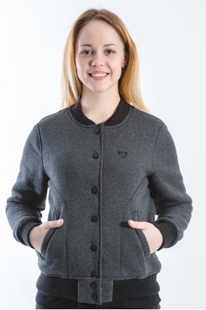 картинка Куртка - бомбер женская (антрацит) М-41 от магазина ООО «СПОРТЛИНК»
