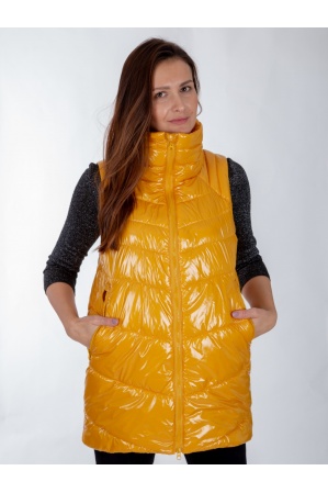 картинка М-101 Жилет женский удлиненный  (желтый) от магазина ООО «СПОРТЛИНК»